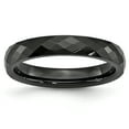 thumbnail image 1 of Ceramic Black 4mm Faceted Polished Band, 1 of 5