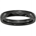 thumbnail image 1 of Ceramic Black 4mm Faceted Polished Band, 1 of 11