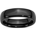 thumbnail image 1 of Ceramic Black 6mm Polished Band (Size 9) Made In China cer40-9, 1 of 5