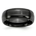 thumbnail image 1 of Ceramic Black 8mm Brushed and Polished Band Size: 8; for Adults and Teens; for Women and Men, 1 of 6