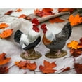 thumbnail image 1 of Ceramic Black and White Rooster Salt and Pepper Shakers 3 5/8 Inch, 1 of 3