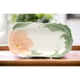thumbnail image 1 of Ceramic Blossom Flower Plates Set of 2 9x5, 1 of 3
