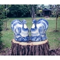 thumbnail image 1 of Ceramic Blue Print Turkey Salt and Pepper Shakers 35in Fall, 1 of 3
