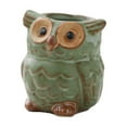 thumbnail image 1 of Ceramic Bottle-Fall&nbsp;Decor-Owl Animal Planter Pot，Ceramic Owl Pots Cute Animal Plant ， Small Ceramic Glaze Container with Tiny Holder for Plants Flowers, 1 of 3
