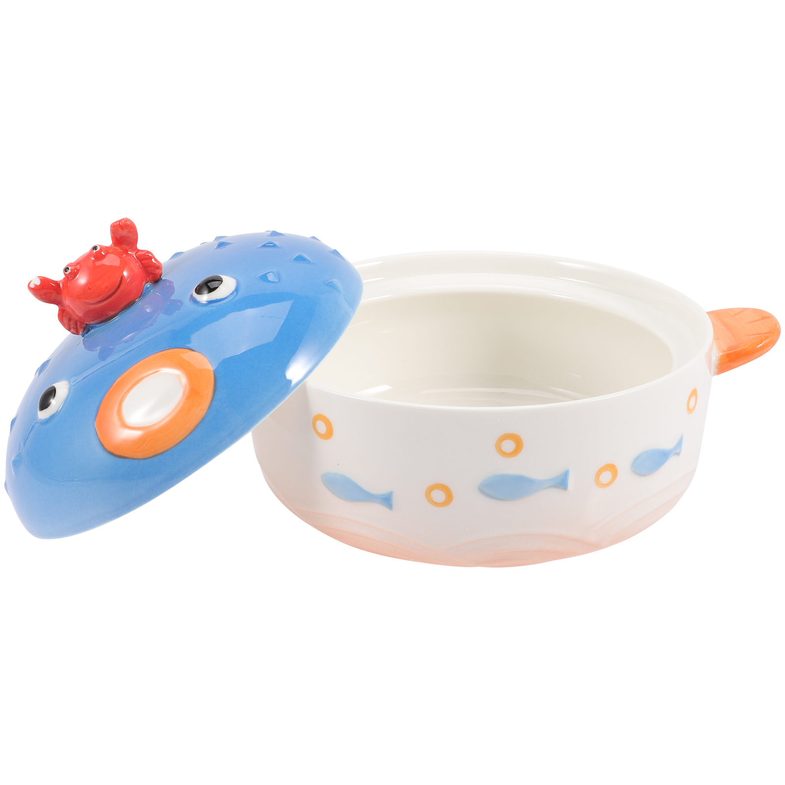 Ceramic Bowl with Lid Ramen Bowls Flatware Kitchen Soup Gadget Japanese