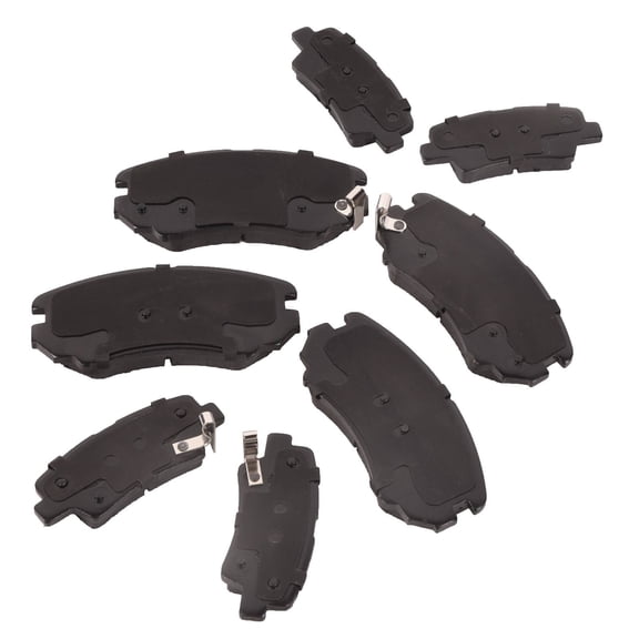 Ceramic Brake Front and Rear Set - 8 Piece Free Formula - Enhanced Performance-Front + Rear Ceramic Brake Pads Kit