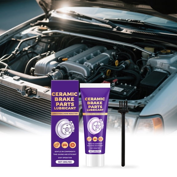 Ceramic Brake Lubricant 30g - High Temperature Brake Caliper Grease for Automotive Brake System, Sliding Pins & Pad Assembly, Safe for Rubber & Plastic Components