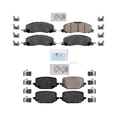 thumbnail image 1 of Ceramic Brake Pads for 2020-2023 for Lincoln for Aviator - Front & Rear Set (345MM/350MM), Quiet Operation, 8-Pack, Fits Base, Black Label, Livery, Reserve, 1 of 5