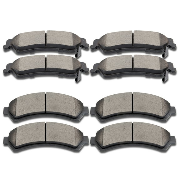 Ceramic Brake Pads Kits,SCITOO 8pcs Disc Brake Pads Set fit 97-05 for Chevy Blazer, 98-04 for Chevy S10, 97-05 for GMC Jimmy, 98-04 for GMC Sonoma, 98-00 for Isuzu Hombre, 97-01 for Oldsmobile Bravada