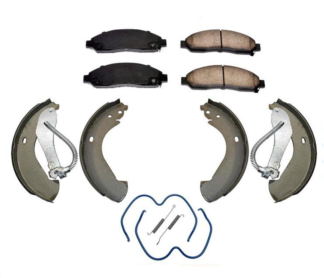 Ceramic Brake Pads & Rear Brake Shoes & Brake Springs for 20042008