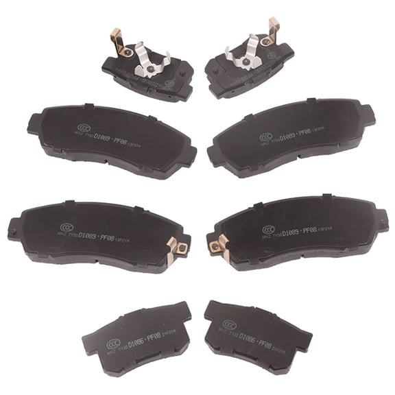Ceramic Brake Set - Front and Rear Carbon-Fiber Low Quiet Performance-Front + Rear Ceramic Brake Pads