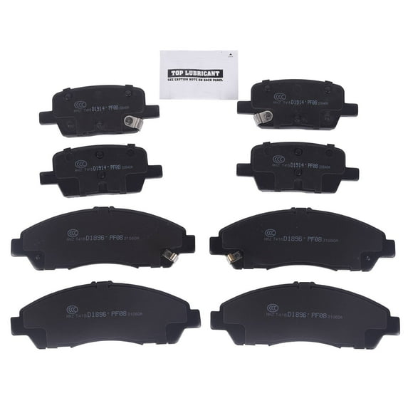 Ceramic Brake Set - Front and Rear - Low Quiet Operation-Front + Rear Ceramic Disc Brake Pads