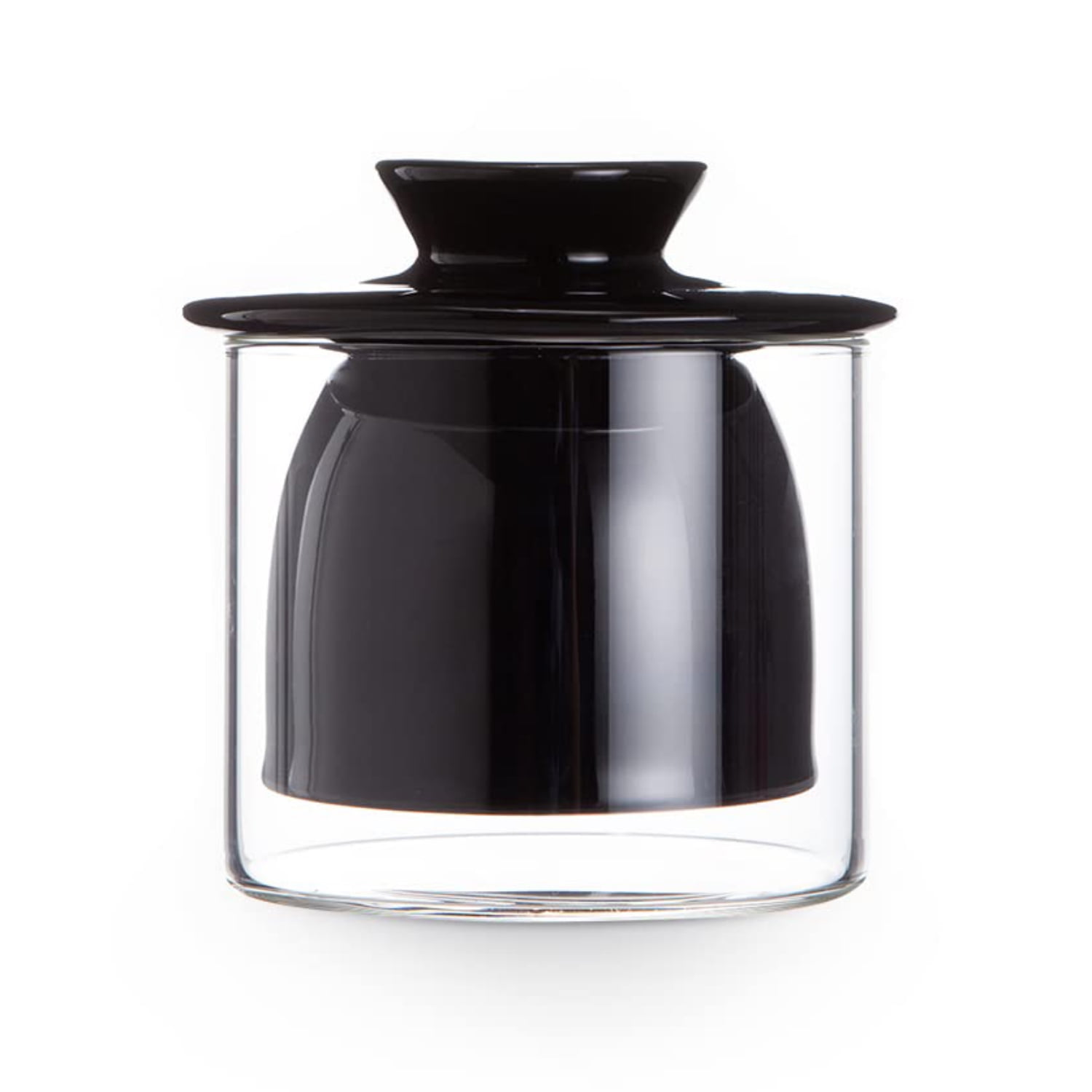 Ceramic Butter Dish Crock Big Capacity French Glass with lid Water Seal