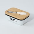 Ceramic Butter Dish with Lid, Large Butter Keeper for Countertop with ...