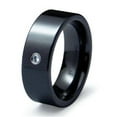thumbnail image 1 of Ceramic CZ Ring High Polish - Size 10, 1 of 1