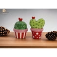 thumbnail image 1 of Ceramic Cactus Salt and Pepper Shakers Heart Design, 1 of 3