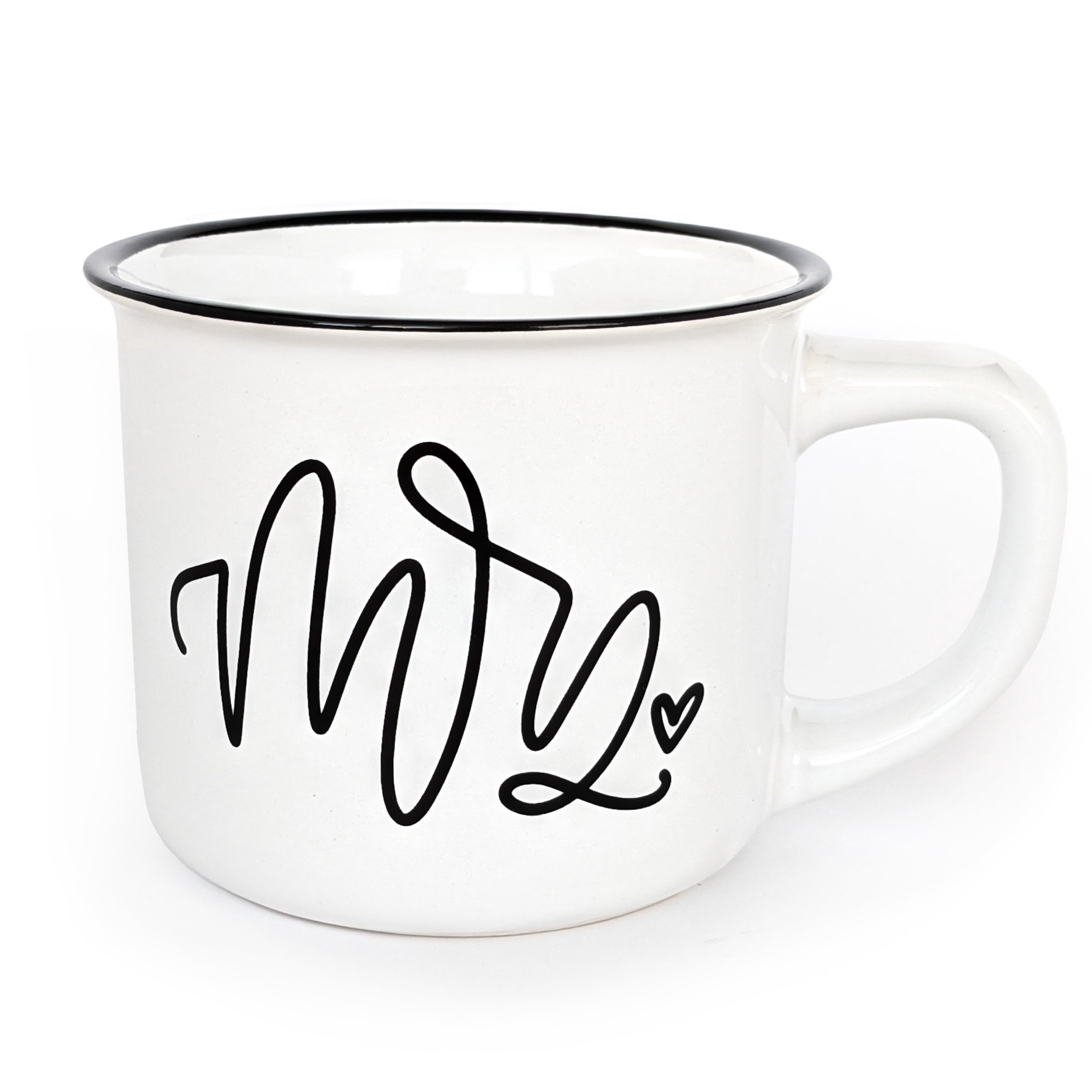 Ceramic Camping Coffee Mug for Bride – Mrs. (White) - Walmart.com