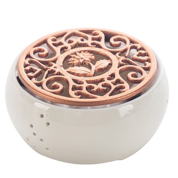 Ceramic Candle Heater Tea Pot Candle Heating Base Coffee Milk Warmer Stove Copper Base Candle Holder Tea Accessories