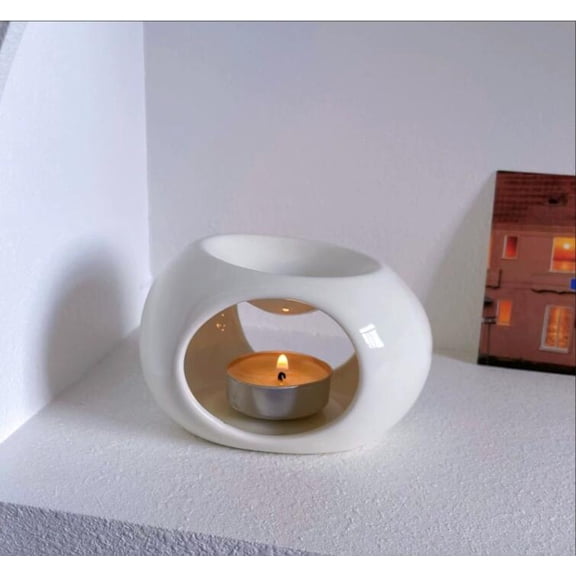 Ceramic Candle Heating Holder Essential Oil Burner Reed Diffuser Furnace Household Spa Salon Liqulid Aromatherapy Incense Burner