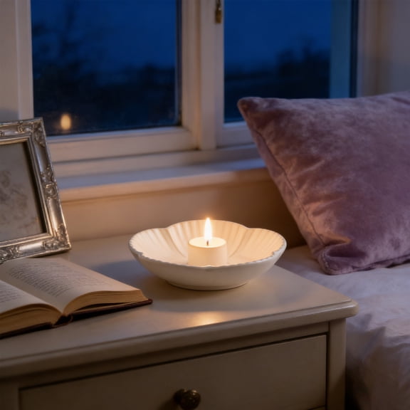 Ceramic Candle Holder, Candlestick Holder for Candles,Incense, Santo Palo, Rustic Vintage Home Decor for Halloween Christmas Weddings, Dining Room Table & Living Room Display