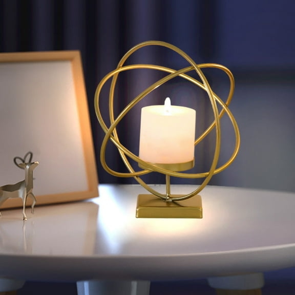 Ceramic Candlestick Ornament 16x15x6cm Flower Shape Tabletop Candle Holder Romantic Desktop Decor for Home Restaurant Wedding Event Minimalist Gift Living Room Bedroom