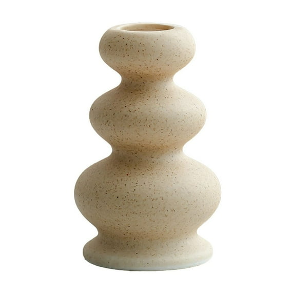 Ceramic Candlestick for Home Décor - Modernist Design, Durable Ceramic, Versatile Tabletop Centerpiece for Enhancing Ambiance