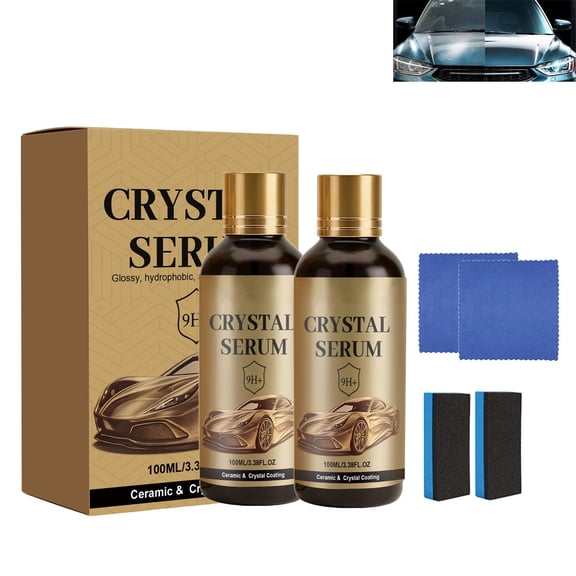 Ceramic Car Coating Kit,9H+ Hardness Professional Ceramic Coating for Car, Advanced Graphene CeramicCoating, Long-Lasting Shine & Easy Maintenance