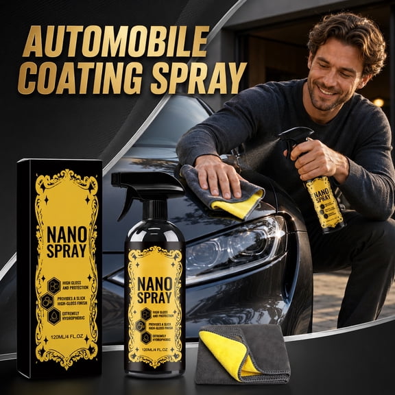 Ceramic Car Coating, Multi-Function Car Paint Restorer and Scratch Guard, User Friendly Nano for Cars, Comes with Thick Absorbent Microfiber Towel, Premium Ceramic Coating for