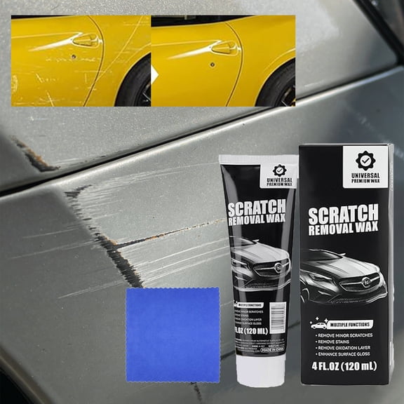 Ceramic Car Scratch Repair Paste Kit, Paint Restorer Polish Compound for Swirl Marks Oxidation Removal, Gloss Enhancement Protective Coating, Scratch Remover for Auto Detailing Surfaces Restoration