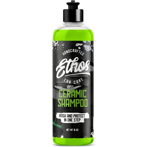 Ceramic Car Shampoo - Slick Car Wash Soap for Ceramic Coatings - pH-Balanced Car Wash Shampoo - Adds Hydrophobic Protection | Enhances Coatings, Waxes or Sealants | Incredible Shine