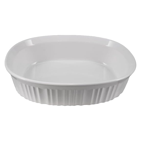 Ceramic Casserole Dish 1.5qt White Oval Bakeware - Oven, Microwave, Freezer Safe - Versatile Kitchen Serving Dish - Durable Ceramic Construction