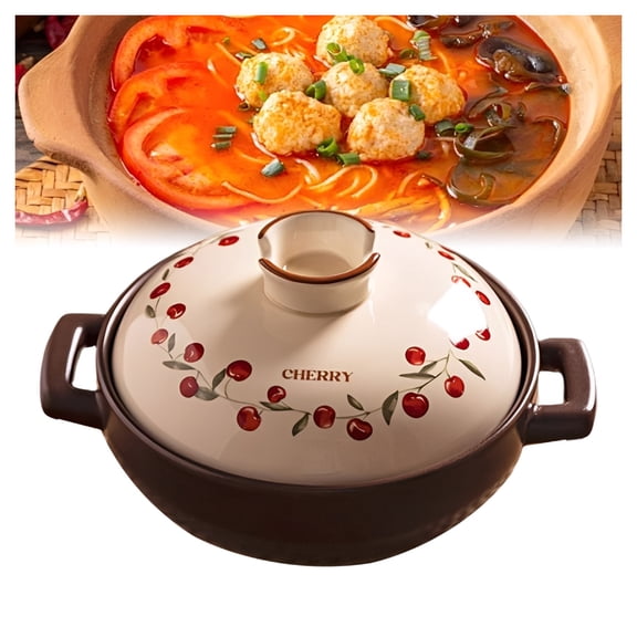 Ceramic Casserole Pot, Japanese Cooking, Soup Pot Clay Cooking Pot Clay Cooking Pot for Bibimbap Hot Pot Casserole Soup