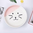 thumbnail image 1 of Ceramic Cat Bowl, Elevated Cat Food Bowl, Indoor Raised Cat Bowls, And Water, Easy to Clean And Protect Pet' , Pink ,, 1 of 10