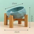 thumbnail image 1 of Ceramic Cat Bowl with Slanted Design, Elevated Dog Dish for Neck Comfort & Whisker Relief, Easy-Clean Pet Food Bowl, 1 of 9