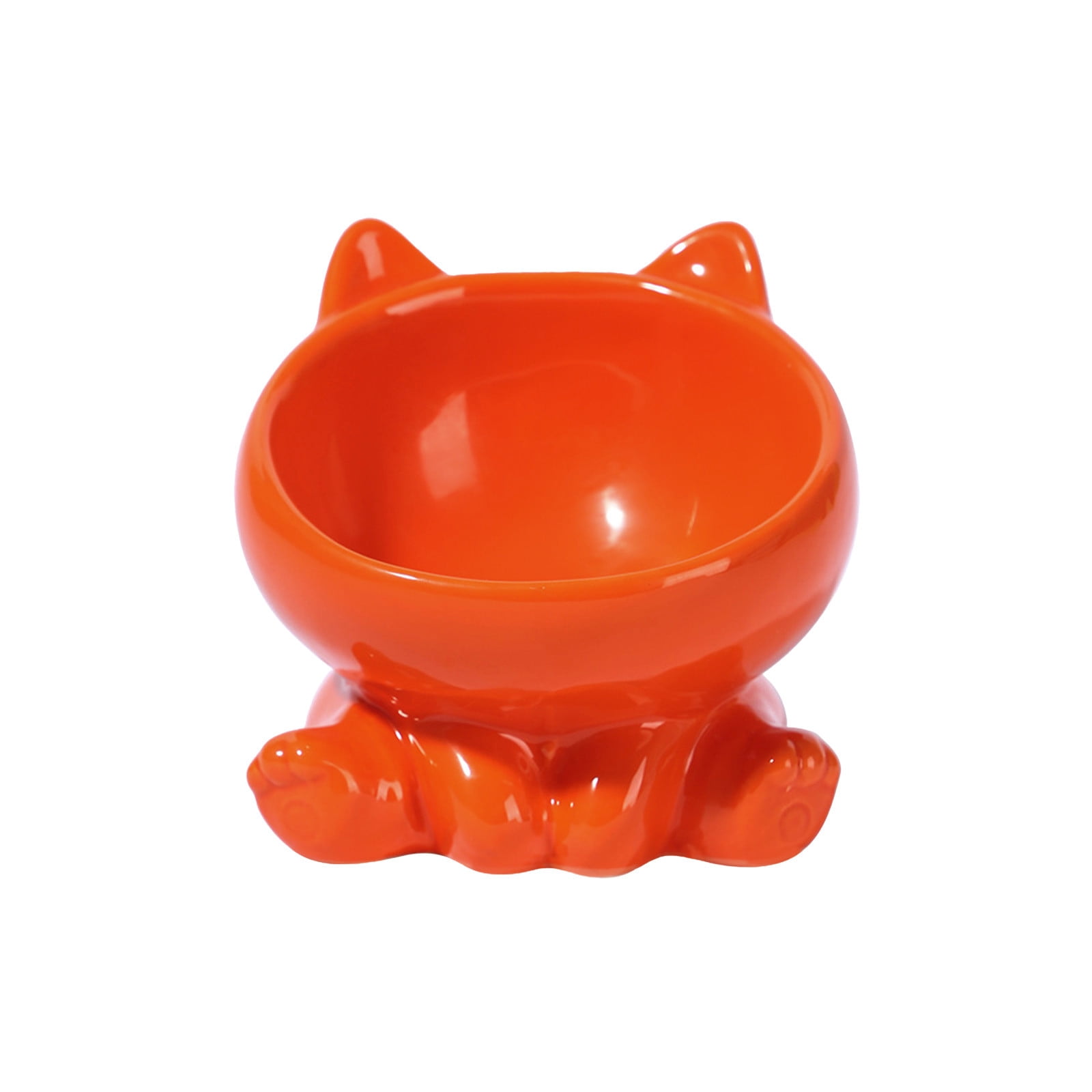 Ceramic Cat Food Bowl Large Capacity,2-in-1 Pet Bowl for Food and Water,Ergonomic Design for Comfortable Eating,Cute Drinking Bowl for Cats,Pet Feeding Supplies