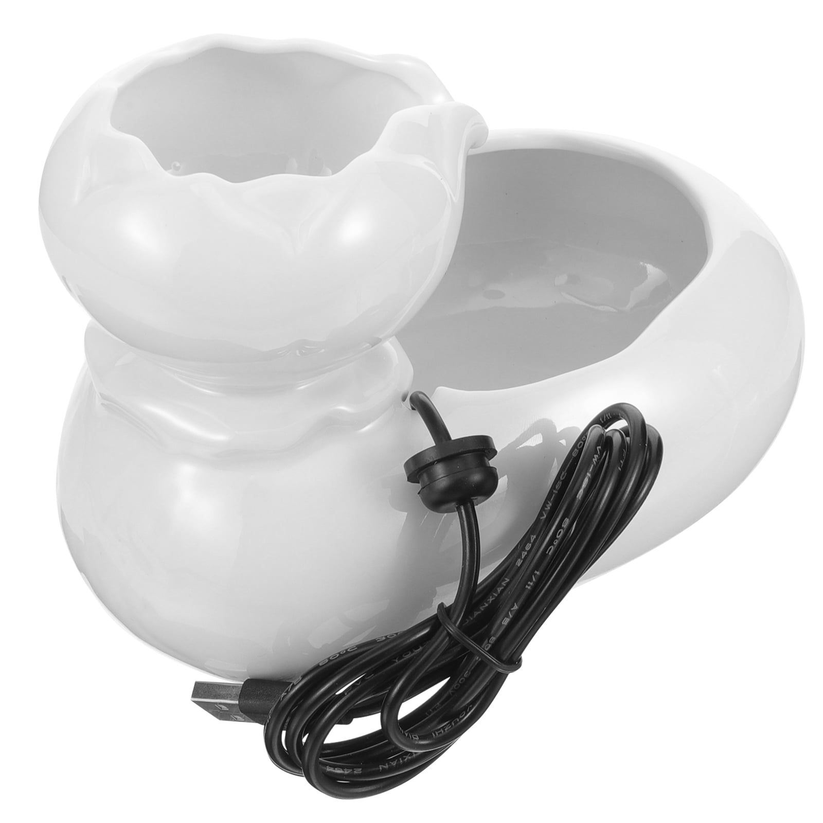 Ceramic Cat Fountain Pet Drinking Fountain Dog USB Cat Fountain Ceramic ...