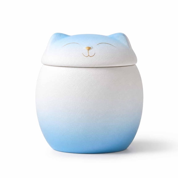 Ceramic Cat Shaped Food Storage Jar with Airtight Lid