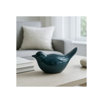 Ceramic Ceramic Bird Figurine - Handcrafted Sculptural Accent for Contemporary Decor