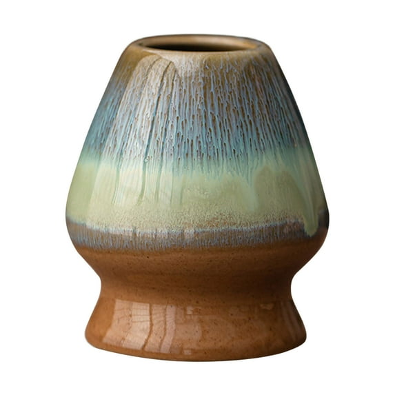 Ceramic Chasen Stand Matcha Whisk Holder Traditional Japanese Tea Set Accessory, Bamboo Whisk Rest for Matcha Tea Preparation and Tea Tasting Ceremony Tools