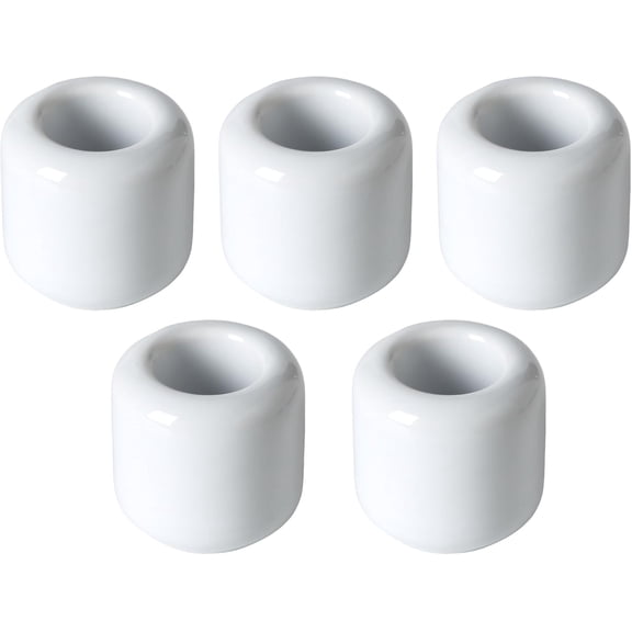 Ceramic Chime Candle Holder Set: 5 PCS 0.7 Inch Diameter Small Candle Holder, Spell Candle Holder, Great for Casting Chimes, Rituals, Spells, Vigil, Witchcraft, Wiccan Supplies & More (White)