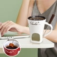 thumbnail image 1 of Ceramic Chocolate Fondue Cup, Cheese and Chocolate Melting Pot, Candle Heating Stove, Portable and Easy to Clean, Perfect for Parties, Gifts, Home Gatherings, 1 of 6