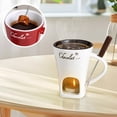 thumbnail image 1 of Ceramic Chocolate Fondue Cup - Cheese Melting Pot with Candle Warmer, Multi-Use Fondue Set for Chocolate, Cheese & Milk, Includes Fork & Candle, Elegant Kitchen Gift for Home & Parties, 1 of 5