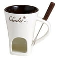 thumbnail image 1 of Ceramic Chocolate Fondue Pot - Chocolate Fondue Mug with Forks,Chocolate Melting Mug, Chocolate Fondue Cup, Fondue Chocolate Mugs, Ceramic Personal Chocolate Melting Cup, 1 of 6