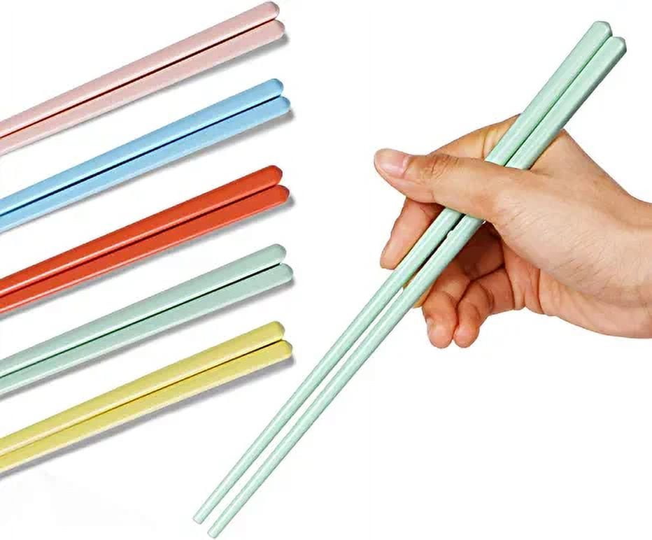 GDCZ, Ceramic Chopsticks Set of 5, 9.6 inch, Easy to Clean