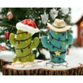 thumbnail image 1 of Ceramic Christmas Cactus Salt and Pepper Shakers  Mom, 1 of 3