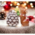 thumbnail image 1 of Ceramic Christmas Mouse Pinecone Salt and Pepper Shakers, 1 of 3