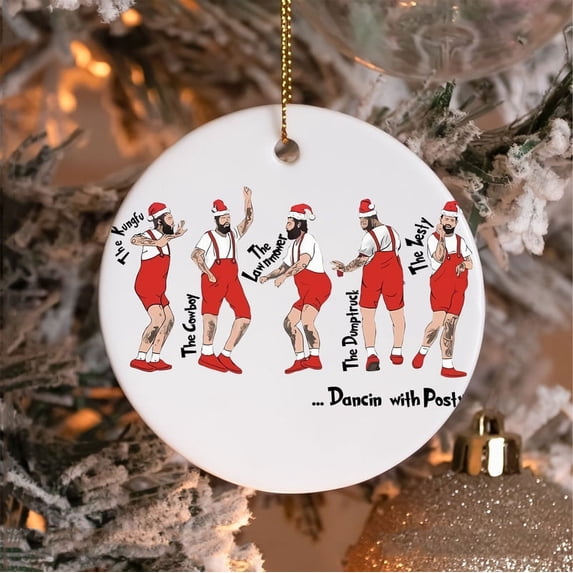 2024 Dancing with Santa Christmas Ornament – Fun & Quirky Holiday Décor for Festive Cheer