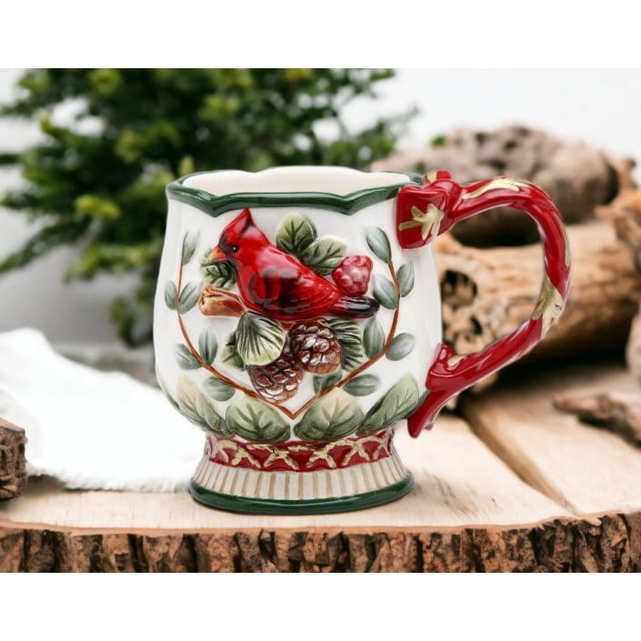 Christmas Mugs Set of 4 Festive Party Xmas Mugs Home Kitchen Tea Coffee Cups