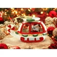 thumbnail image 1 of Ceramic Christmas Santa Helicopter Ornament 5.5in Holiday Gift, 1 of 4