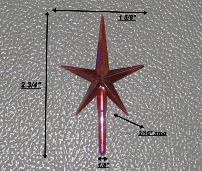 Ceramic Christmas Tree Bulbs Lights Small, Med/Large, Twist Stars